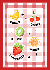 fruits! -dusty red-
