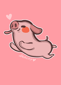 three pieces of pork bacon sweet pink