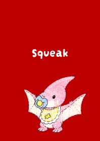 Baby Dinosaur02 red & beige