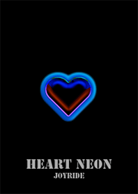 Heart Neon Blue-Black2