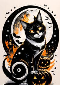 halloween cat EEA254