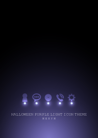 PURPLE LIGHT ICON THEME ＠Halloween2019