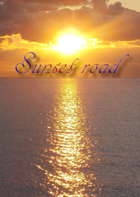 The sea shines like a road by sunlight.