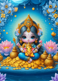 Divine Blessings of Uma Devi&Ganesha V9