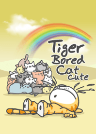 Tiger Bored Cat cute