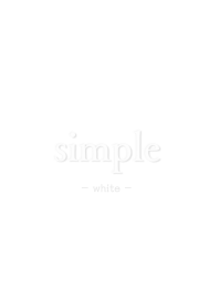 simple -white-
