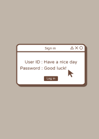 Computer desktop icons.Lightbrown(Japan)