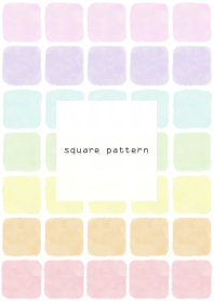square pattern7- watercolor-