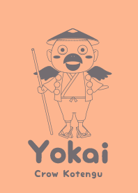 Yokai Crow Kotengu Pale apricot