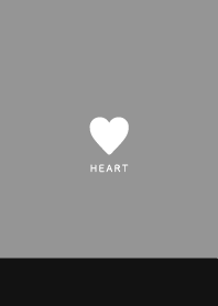 Simple Heart / Black&Gray&White