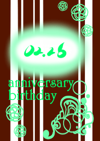 on February 26th~anniversary,birthday~