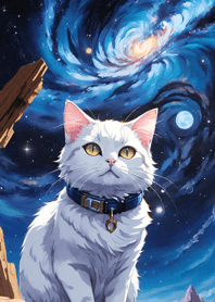 Night Moon Star Cat 7f8847