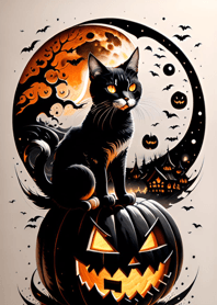 halloween cat FF2669