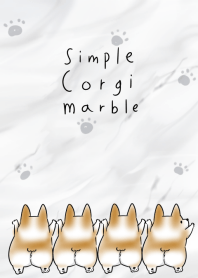 simple Corgi marble.