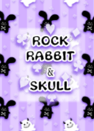 Rock rabbit and skull / purple