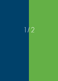 1/2 green and blue