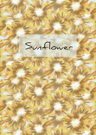 สีฟ้า : ดอกทานตะวันสีน้ำ