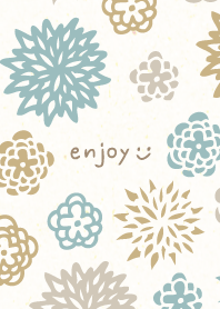 Japanese style color flower29