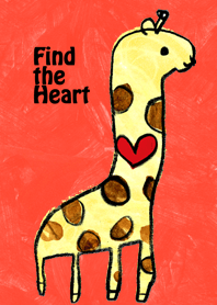 Giraffe find the heart