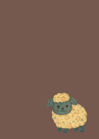 Sheep's Outing on brown