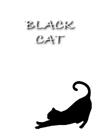 シンプル着せかえ 黒猫