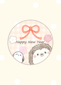 Hedgehog and Shimaenaga -new year- yl 2