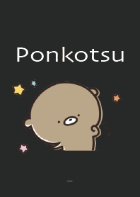 Black : Honorific Bear Ponkotsu