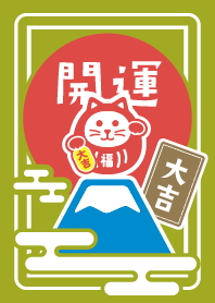 LUCKY CAT / DARUMA / mt.Fuji /GreenTea