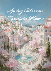 Spring Blossom Fountain Plaza