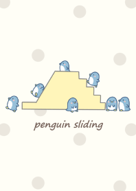 Penguin Sliding -beige- dot