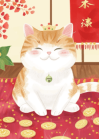 Fat cat cute Chinese New Year 8