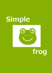 Yellowish green frog and simple from J