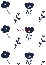 Stylish navy floral pattern..