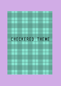 MINT GREEN CHECKERED THEME/PURPLE