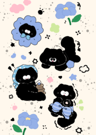 Six-petal flower-faced cat2