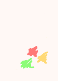 カラフル絵の具試し描き