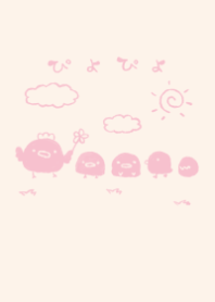 moni piyopiyo dull color pink