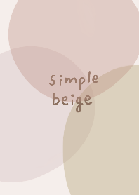 Calm and simple beige