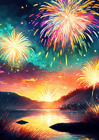 Beautiful Fireworks Theme#123