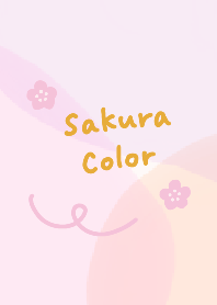 Simple cherry blossom color