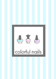colorful nails