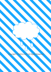 Blue stripe cloud