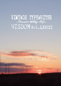 VINTAGE TYPEWRITER WISDOM Vol.LXVIII