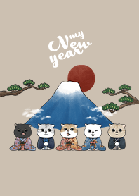 neko new year / tan