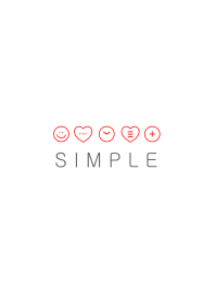 SIMPLE HEART(white)Ver.20