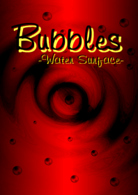 Bubbles-Water Surface-Dark Red