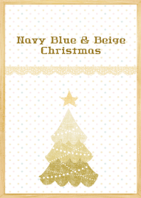 Navy Blue & Beige Christmas
