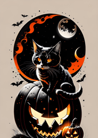 halloween cat 69647E