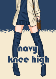 navy knee high