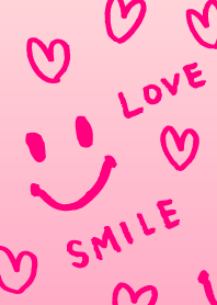 Smile Love Heart-Pink-joc